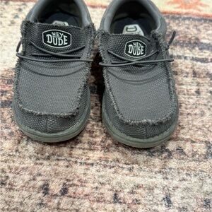 Hey Dude Kids Moccasins in Dark Gray